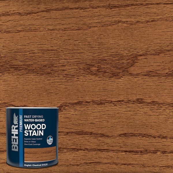 BEHR 1 qt. #TIS-520 English Chestnut Transparent Fast Drying Water-Based Interior Wood Stain