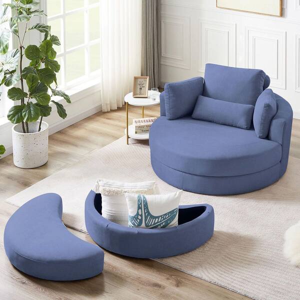 swivel barrel sofa