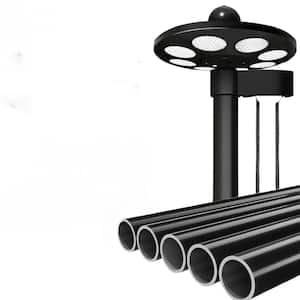 20 ft. Heavy-Duty Aluminum Flagpole Kit with Solar Light, 14-Gauge Flagpole, Suitable for Outdoor Ground Mounting