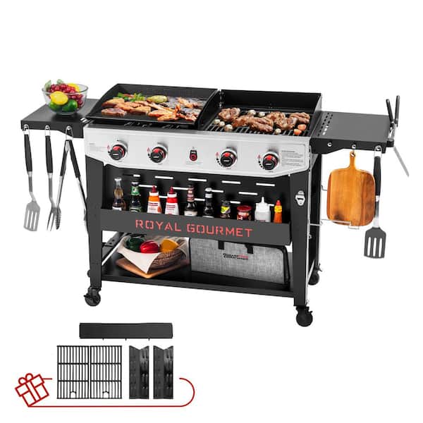 Burner Blackstone Grill And Griddle Combo Gas 4-Burner Gas Grill