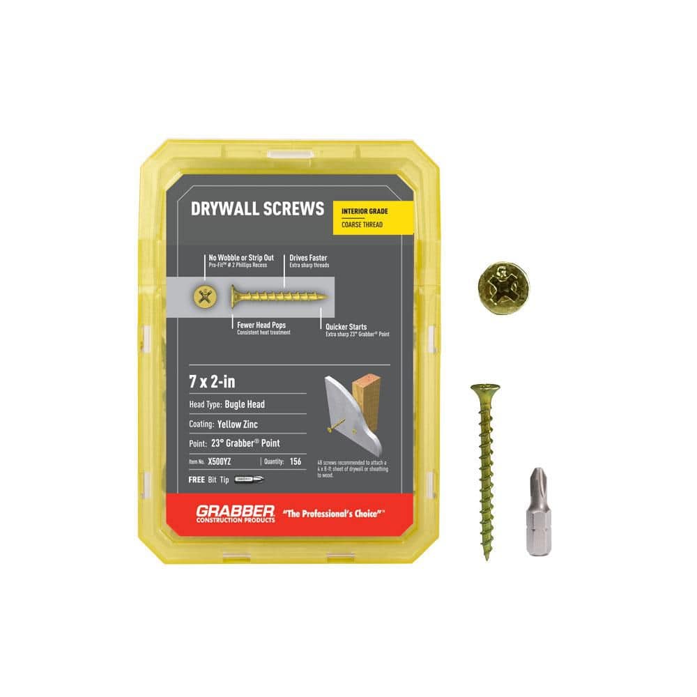 Reviews for Grabber #7 x 2 in. Bugle Head Philips Gold Screw (1 lb