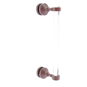 Pacific Grove 12 in. Single Side Shower Door Pull in Antique Copper