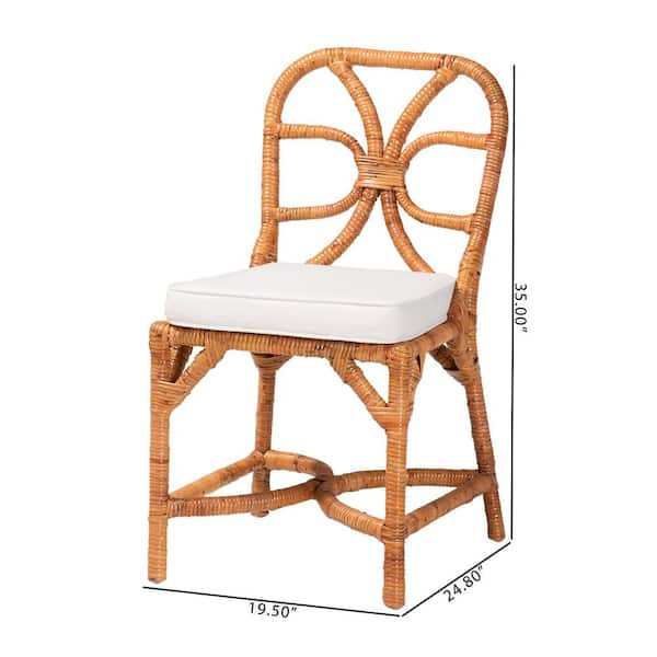 bali & pari Alondra Light Honey Rattan Dining Chair 264-14383-HD
