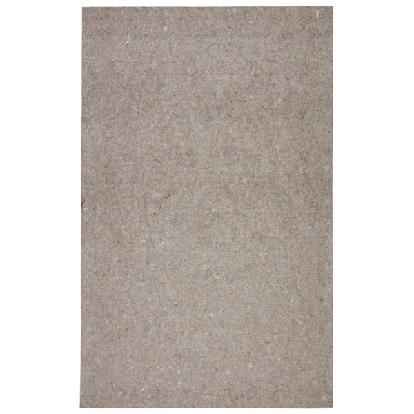 Premium Extra Plush Gray 2 ft. X 4 ft. Non-Slip 0.2 in. Thickness Rug Pad