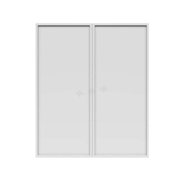 LIFEART CABINETRY Slim Shaker Assembled 33 in. W x 42 in. H x 12 in. D Wall Kitchen Cabinet in White