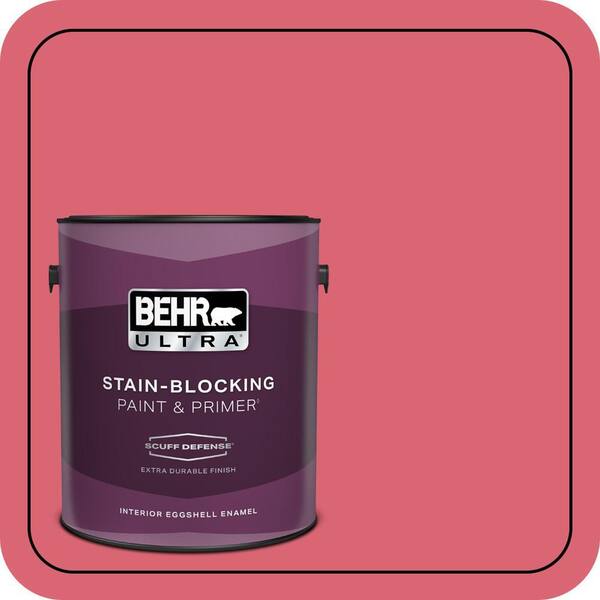 BEHR ULTRA 1 Gal. #P150-5A Strawberry Taffy Extra Durable Eggshell Enamel Interior Paint and Primer