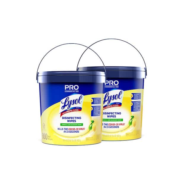 Lysol 800-Count Bucket Lemon and Lime Disinfecting Wipes (2-Pack)