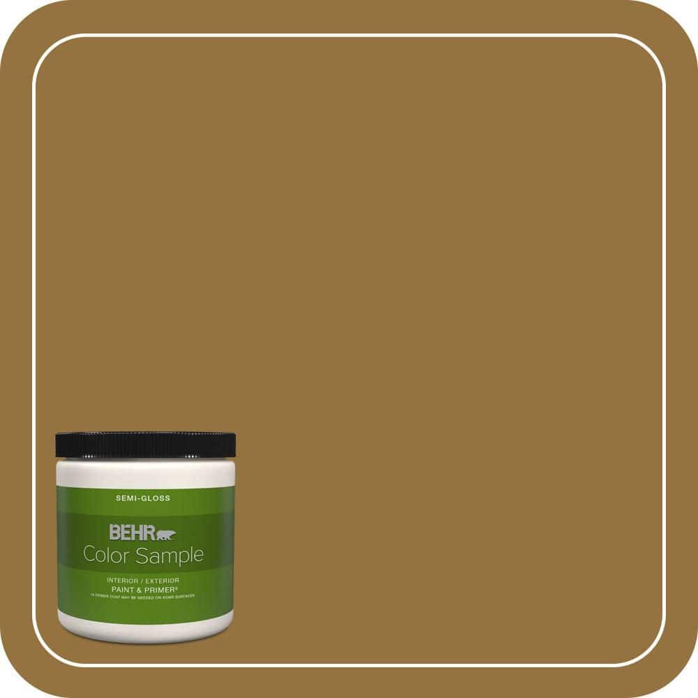8 oz. #330D-7 Sconce Gold Semi-Gloss Interior/Exterior Paint & Primer Color Sample price history on PriceWatchPro