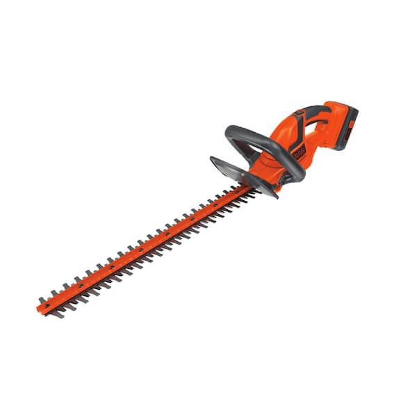 BLACK+DECKER 40V MAX Cordless Battery Powered Hedge Trimmer Kit with (1)  1.5Ah Battery & Charger LHT2436 - The Home Depot
