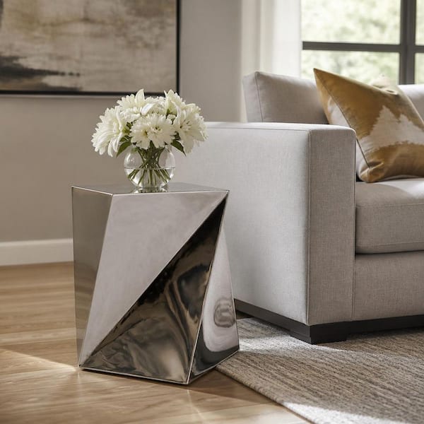 Stainless Steel - End & Side Tables - The Home Depot
