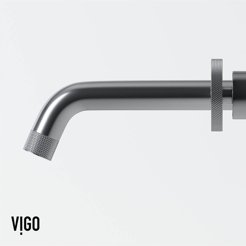 Brooklyn Inspired Industrial-Chic Chrome Wall Mount Bathroom Faucet
