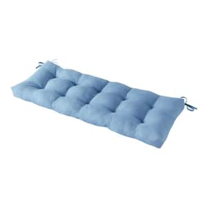 51 in. x 18 in. Denim Rectangle Outdoor Bench Cushion