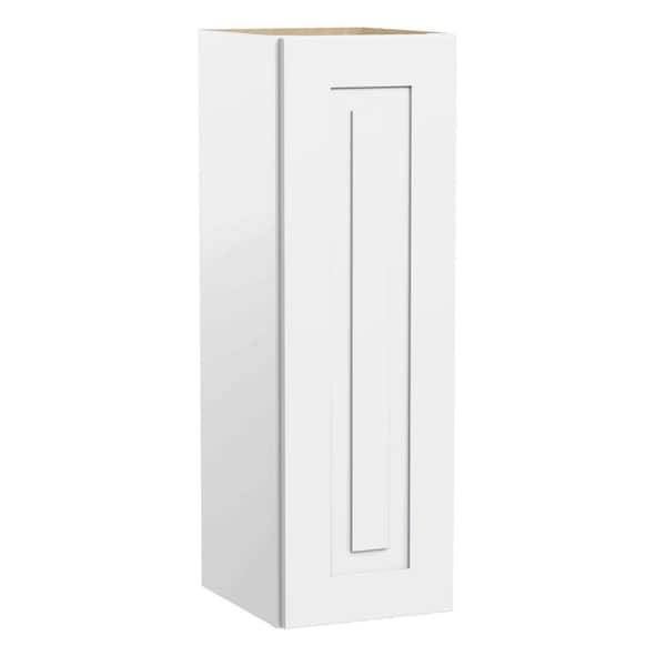 Home Decorators Collection Grayson 12 in. W x 12 in. D x 36 in. H Assembled Plywood Wall Kitchen Cabinet in Pacific White with Soft Close