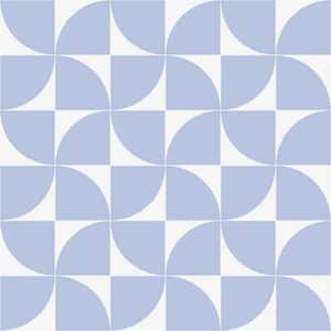 Tori Crescent Blue 8 in. x 8 in. Matte Porcelain Floor and Wall Tile (26 Pieces / 11.19 sq. ft. / Case)