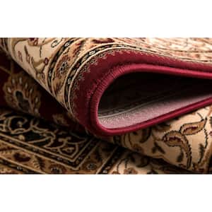 Majestic Red 3 ft. 9 in. x 5 ft. 6 in. Traditional Area Rug