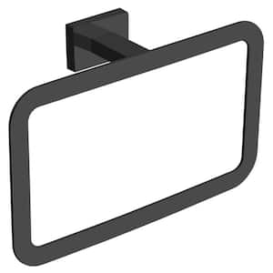 General Hotel Wall Mounted Towel Ring in Black