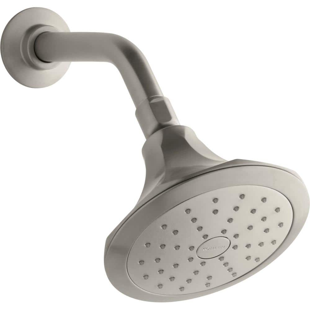 UPC 885612702401 product image for Memoirs 1-Spray Patterns 5.5 in. Wall Mount Fixed Shower Head in Vibrant Brushed | upcitemdb.com