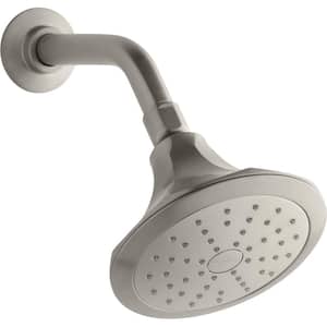 Memoirs 1-Spray Patterns 5.5 in. Wall Mount Fixed Shower Head in Vibrant Brushed Nickel