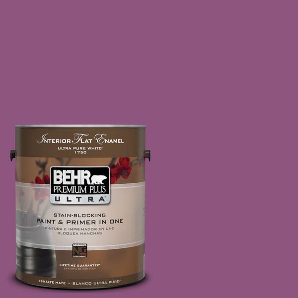 BEHR Premium Plus Ultra 1-gal. #UL100-19 Peru Interior Flat Enamel Paint-DISCONTINUED