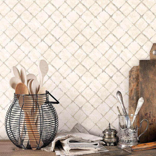 Chicken Wire Vinyl Roll Wallpaper (Covers 55 sq. ft.)