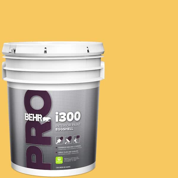 BEHR PRO 5 gal. #P280-5 Little Sun Dress Eggshell Interior Paint