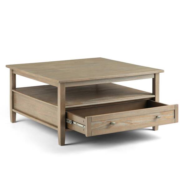 Brooklyn Max Lexington 36 In Distressed Gray Medium Square Wood Coffee Table With Drawers Bmsh012 Gr The Home Depot - 36x 36 Coffee Table Brooklyn Max Lexington 36 In Distressed Gray Medium Square Wood Coffee Table With Drawers Bmsh012 Gr The Home Depot - 36x 36 Coffee Table