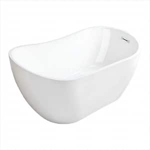 43 in. x 25 in. Soaking Bathtub with Center Drain in Wooden
