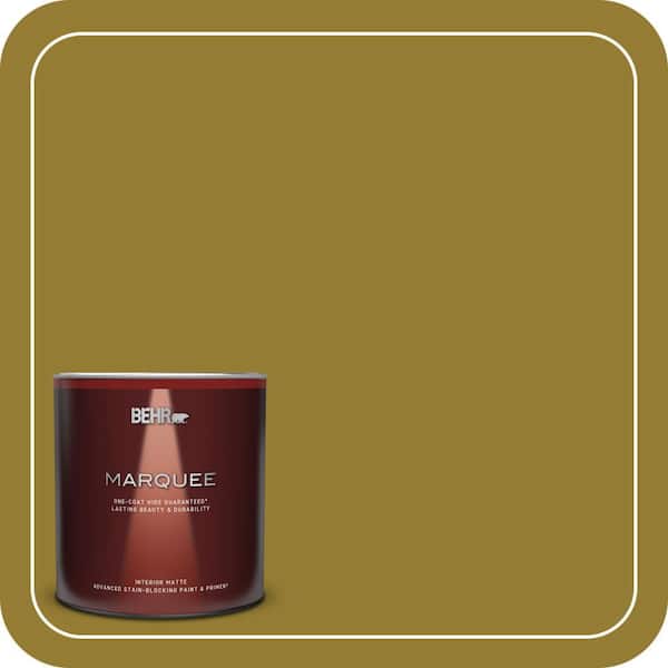 BEHR MARQUEE 1 qt. #M320-7 Thai Curry Matte Interior Paint & Primer