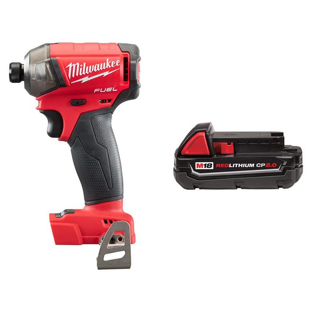 Milwaukee M18 FUEL SURGE 18V Lithium-Ion Brushless Cordless 1/4 in. Hex  Impact Driver w/2.0ah Battery 2760-20-48-11-1820 The Home Depot