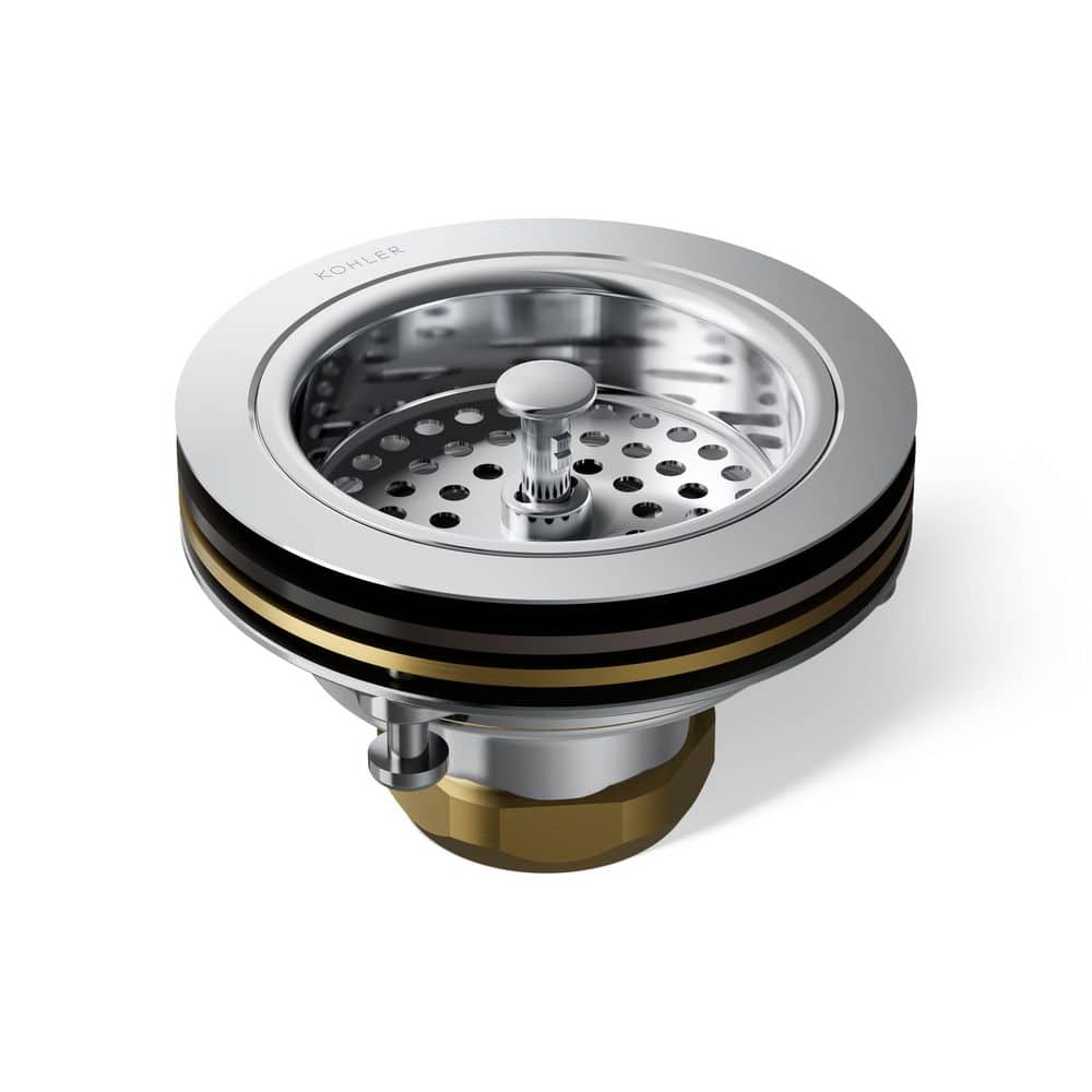 KOHLER Duostrainer 4-1/2 in. Sink Strainer in Polished Chrome K
