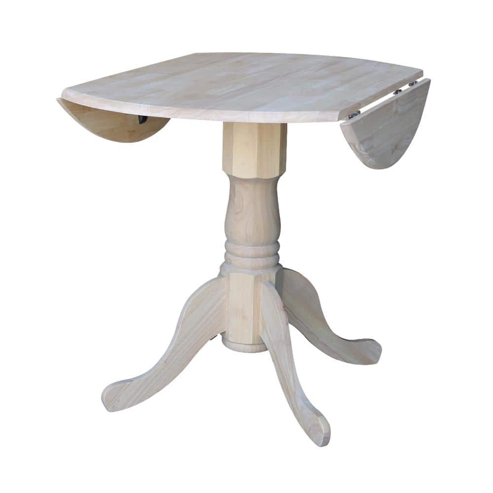 Elegant French Country 36" Round Extendable Wood Dining Table