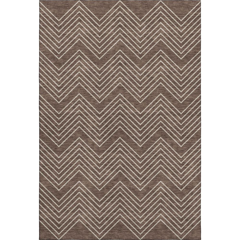 Mayfield Premium Machine Washable Abstract AMF2390 Brown 9 ft. x 12 ft. Area Rug price history on PriceWatchPro