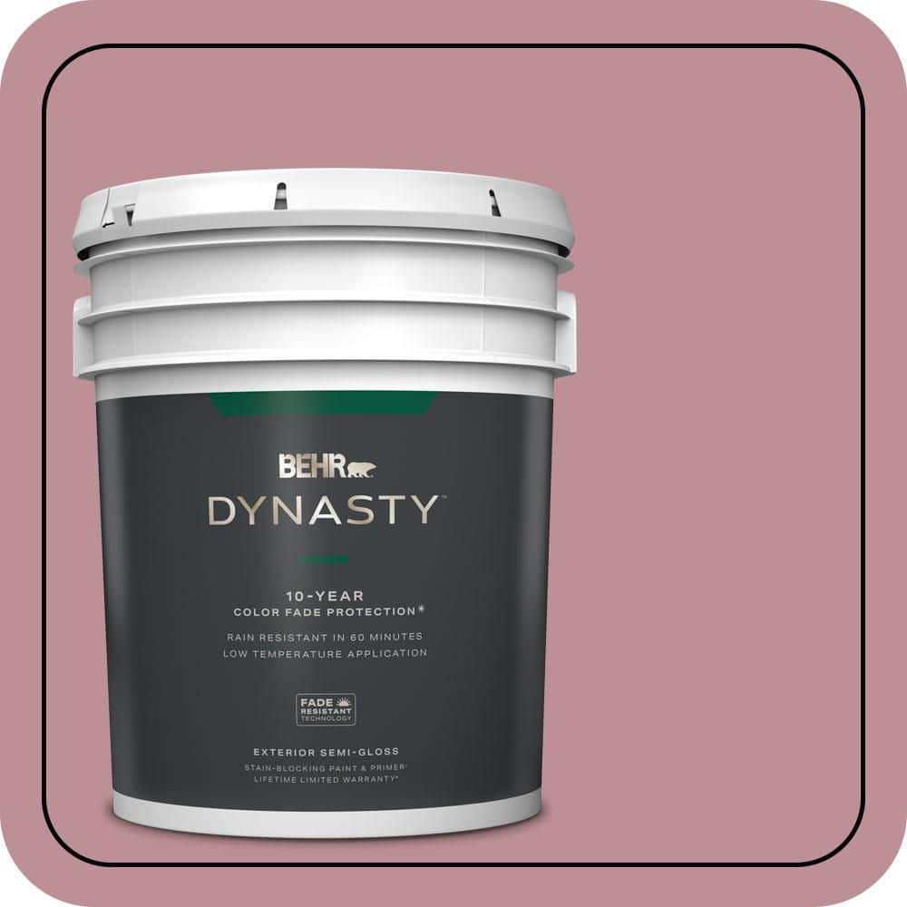 5 gal. #S130-4 Cherry Juice Semi-Gloss Enamel Exterior Stain-Blocking Paint & Primer price history on PriceWatchPro
