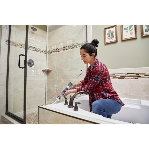 GE Advanced Silicone 2 Kitchen and Bath, Tub and Tile 10.1-oz Clear  Silicone Caulk
