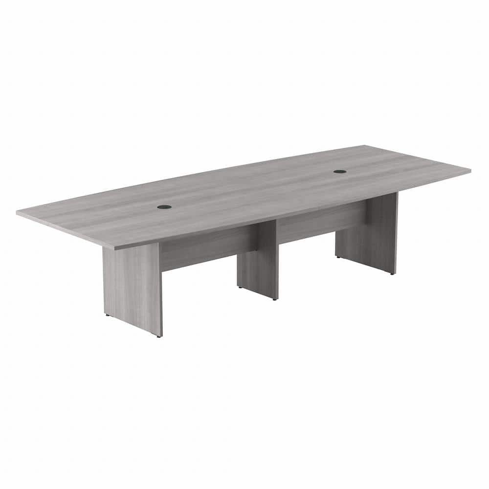 UPC 042976138455 product image for 119.21 in. Boat Top Platinum Gray Conference Table Desk | upcitemdb.com