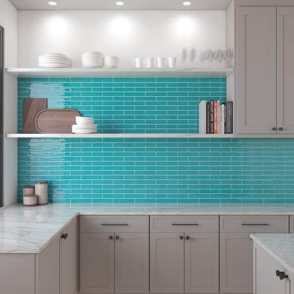 Artistic Reflections Wave 2 in. x 10 in. Glazed Ceramic Undulated Wall Tile (5.24 sq. ft./Case)