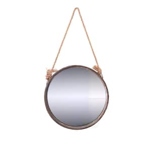 Small Round Metal Mirror (16 in. H x 16 in. W)