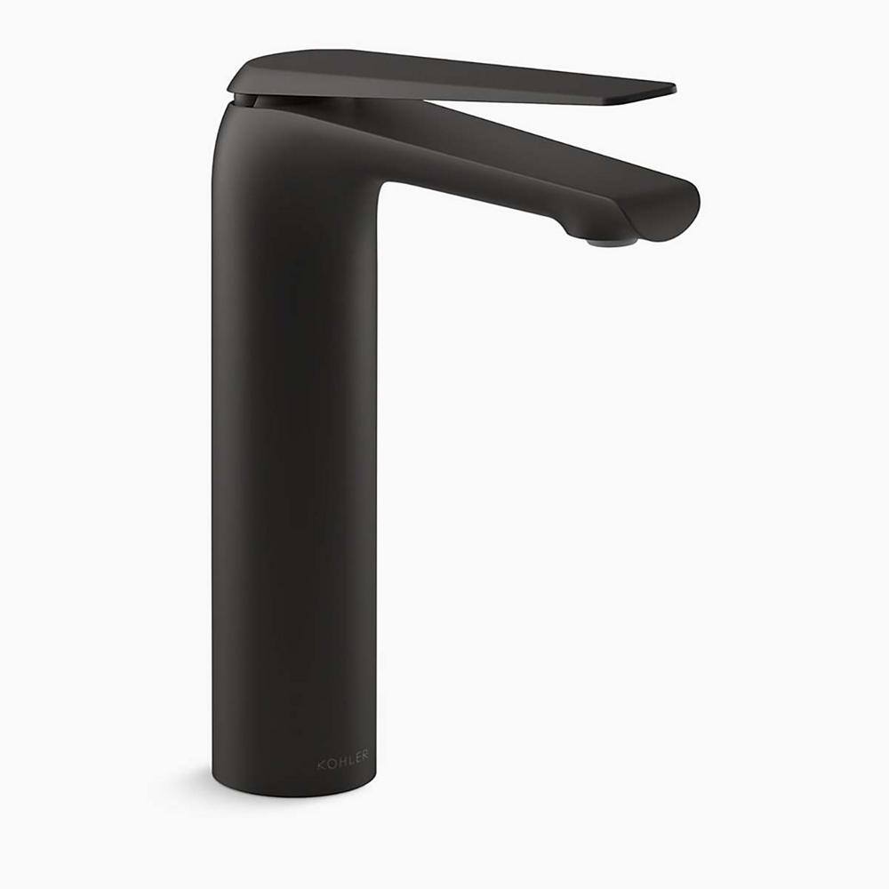 KOHLER Avid Single Hole SingleHandle 1.0 GPM Bathroom Faucet in Matte Black 973474KBL The