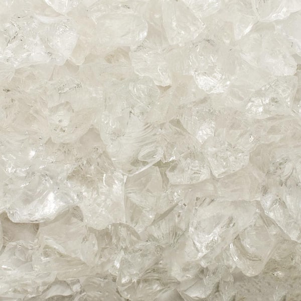 Margo Garden Products 1/4 in. 10 lb. Ice Clear Landscape Fire Glass