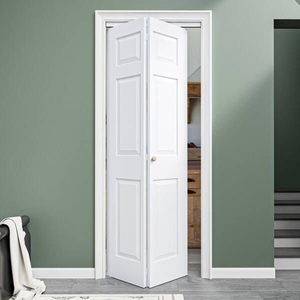 ARK DESIGN 30 in. x 80 in. 6 Panel Hollow Core MDF White Primed