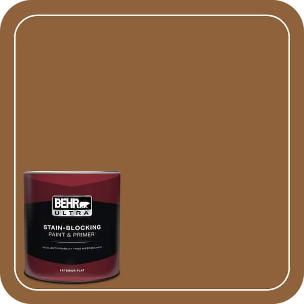 BEHR ULTRA 1 qt. #S250-7 Moroccan Spice Flat Exterior Paint & Primer