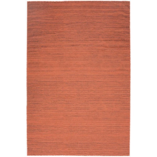 Nourison Washable Essentials Brick 4 ft. x 6 ft. All-over design Contemporary Area Rug