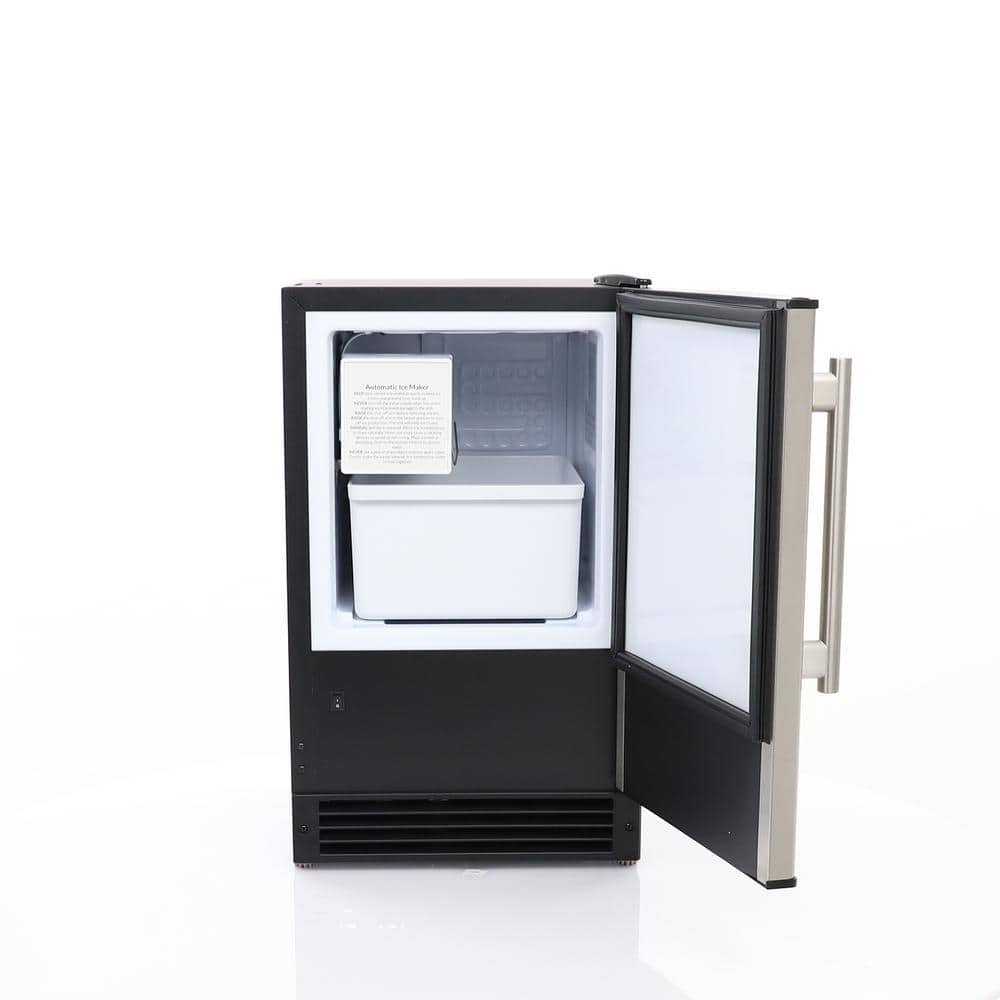 Maxx Ice 15 lbs Stainless Steel Undercounter Ice Maker