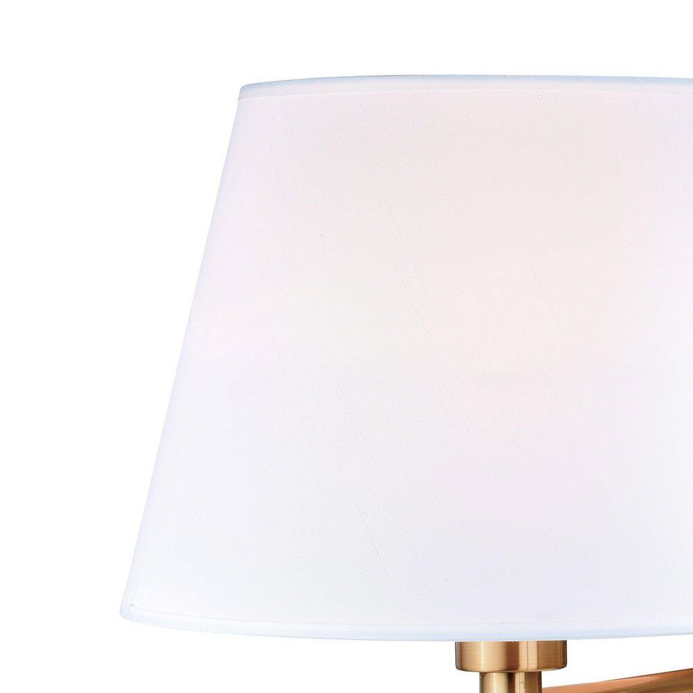 Chapeau Traditional Swing Arm Wall Light in Natural Brass