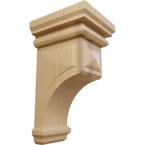 7 in. x 14 in. x 7-3/4 in. Cherry Jumbo Woodruff Wood Corbel