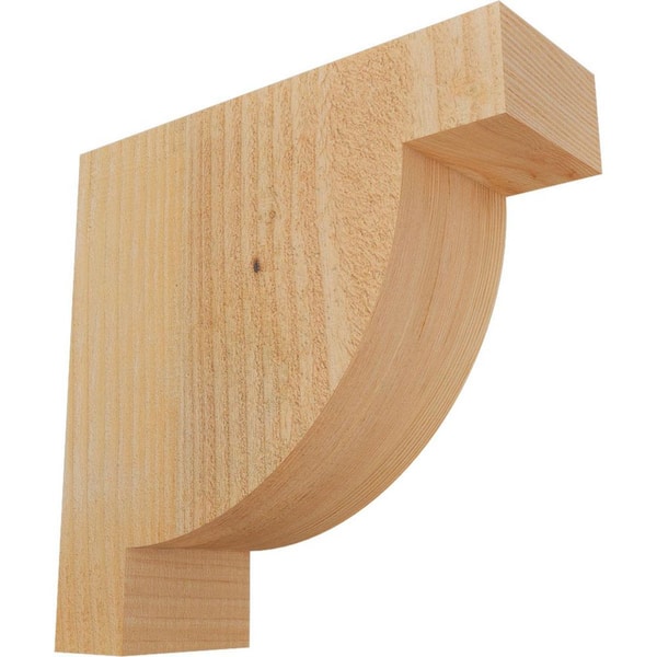 Ekena Millwork 4 in. x 12 in. x 12 in. Douglas Fir Alpine Rough Sawn Corbel