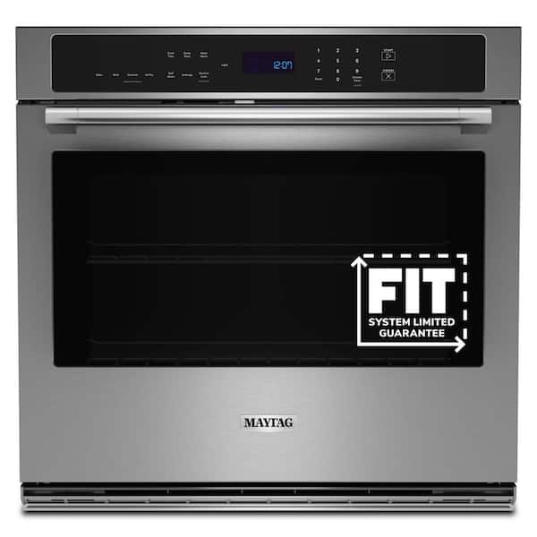 30 in. Single Electric Wall Oven with Convection Self-Cleaning in Fingerprint Resistant Stainless Steel