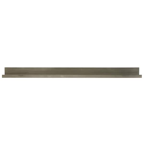 inPlace 48 in. W x 4.5 in. D x 3.5 in. H Light Gray Driftwood Extended Size Picture Ledge