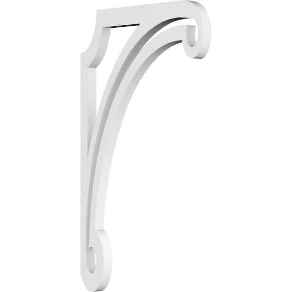 Ekena Millwork 5/8 in. W x 14 in. H x 8 in. D PVC Arch Bracket