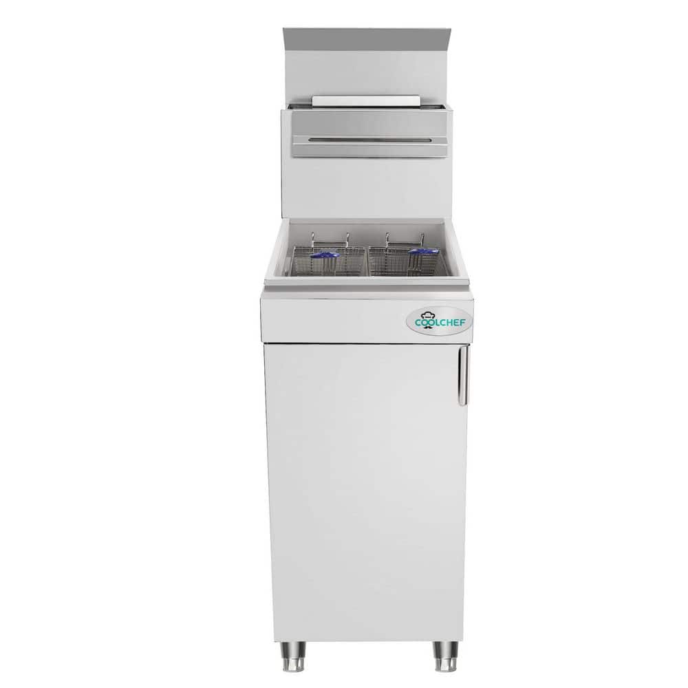 Commercial 42 Qt. Stainless Steel Propane Gas Deep Fryer with 4 Burners price history on PriceWatchPro
